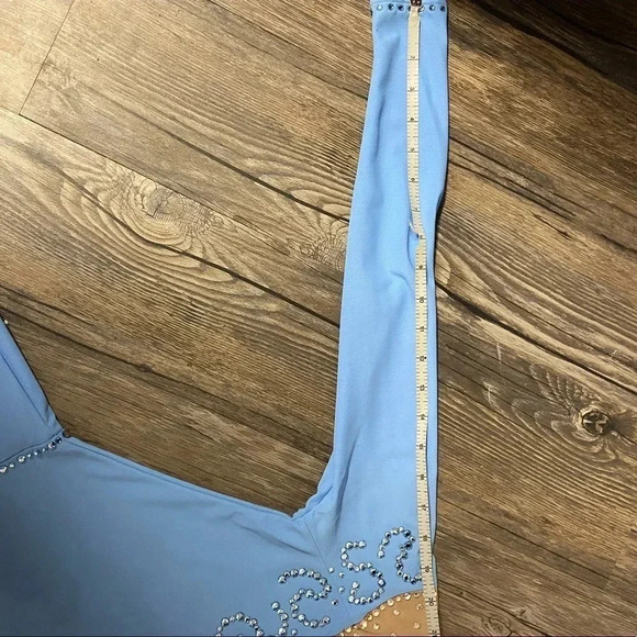 Figure Skating Custom Rhinestone Competition Long Sleeve Dress - Picture 7 of 10